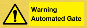 Warning Automated Gate